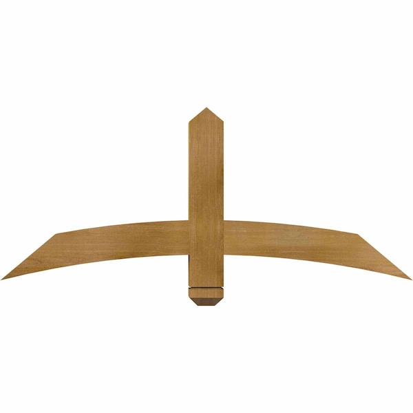 Ekena Millwork Bellingham Rough Sawn Timber Gable Bracket, Western Red Cedar, 48"W x 20"H x 4"D x 4"F, 10/12 Pitch GBW048X20X0404BEL00RWR - main